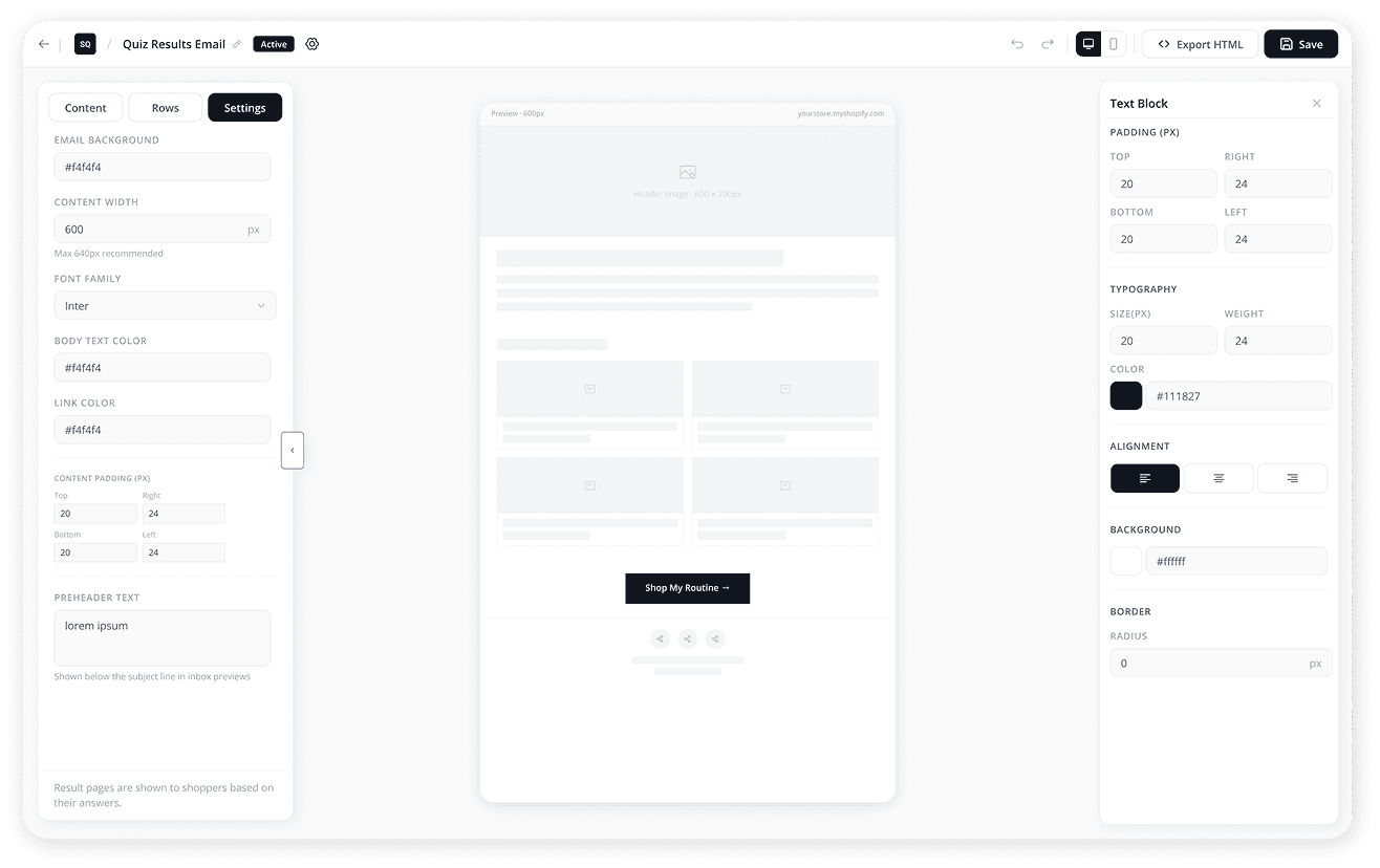 AISalesQ email automation builder interface
